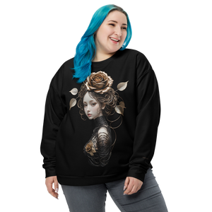 Lady Rose Copper Wire Art Unisex Sweatshirt