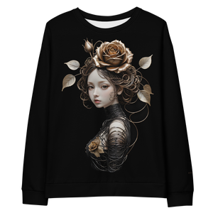 Lady Rose Copper Wire Art Unisex Sweatshirt