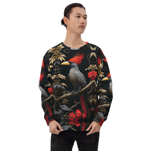 Beauty Tropical Bird All-Over Print Unisex Sweatshirt