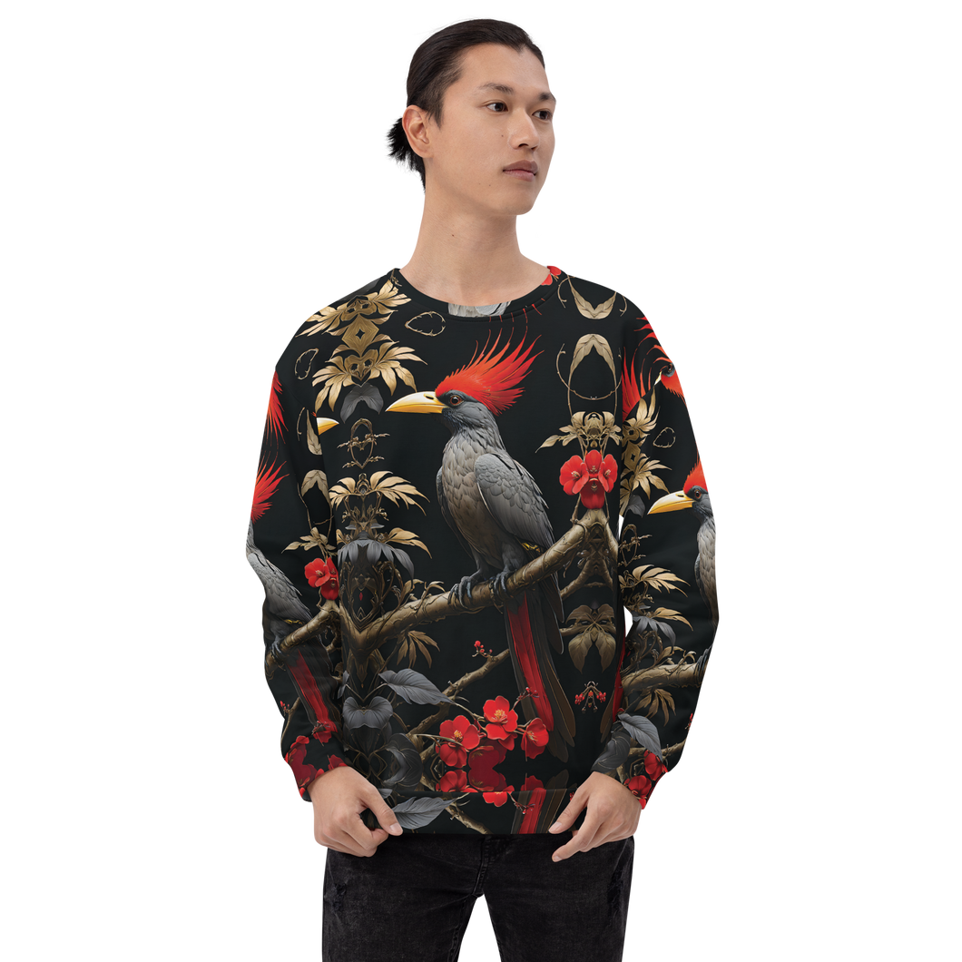 Beauty Tropical Bird All-Over Print Unisex Sweatshirt