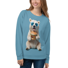 Polar Bear and Burger All-Over Print Unisex Sweatshirt