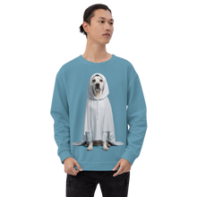 Dog in Ghost Costume All-Over Print Unisex Sweatshirt