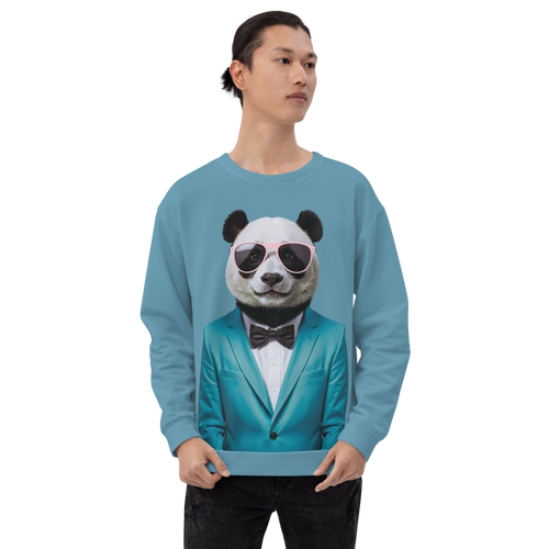 Funky Panda All-Over Print Unisex Sweatshirt