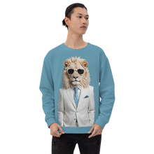 Funky White Lion All-Over Print Unisex Sweatshirt