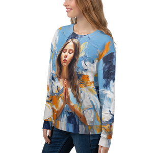 Pray & Forgive Oil Painting Unisex Sweatshirt