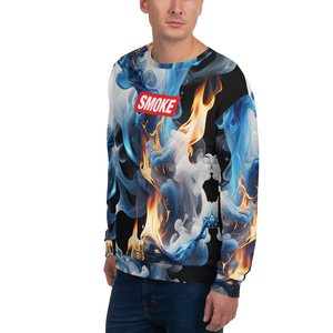 Blue Smoke Fire Unisex Sweatshirt