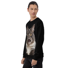 Shocked Cat Face All-Over Print Unisex Sweatshirt