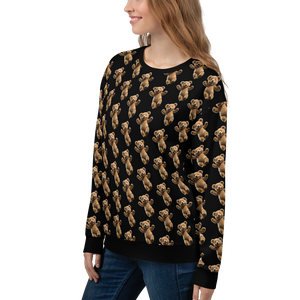 Happy Teddy Bear Pattern Unisex Sweatshirt