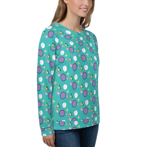 Memphis Colorful Pattern 01 All-Over Print Unisex Sweatshirt