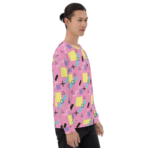 Memphis Colorful Pattern 04 All-Over Print Unisex Sweatshirt
