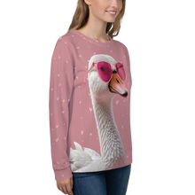 Cute Pink Swan Unisex Sweatshirt