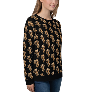 Happy Teddy Bear Pattern Unisex Sweatshirt