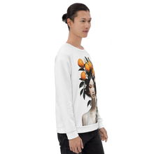 Beauty Lady with Orange Fruits All-Over Print Unisex Sweatshirt