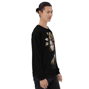 Lady Rose Copper Wire Art Unisex Sweatshirt