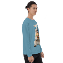 Polar Bear and Burger All-Over Print Unisex Sweatshirt