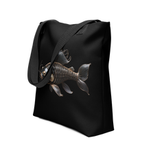 Minimalism Copperplate Art Fish Tote Bag