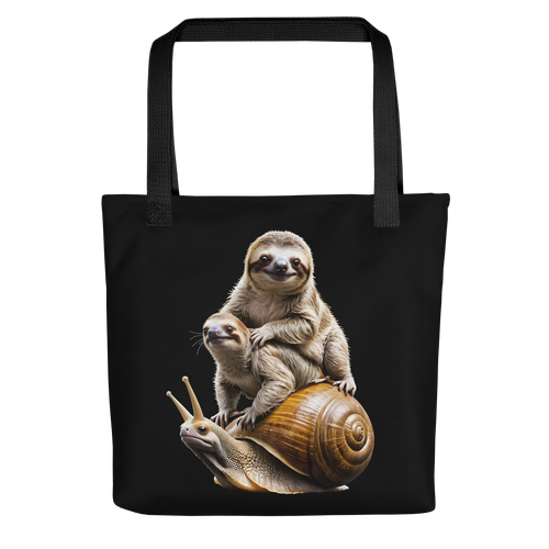 Sloth Riding A Snail Tote Bag