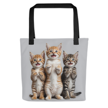 Funny Tripple Cats Tote Bag