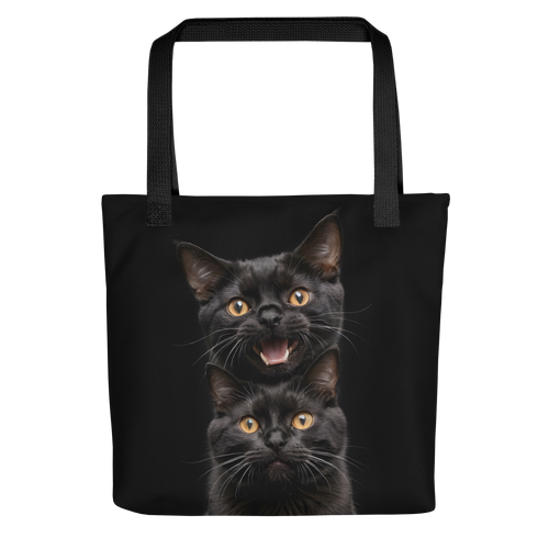 Two Black Cats Follows Tote Bag