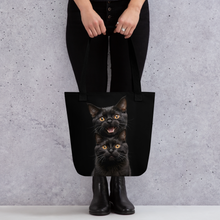 Two Black Cats Follows Tote Bag