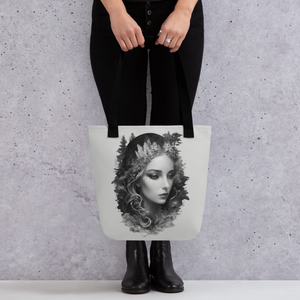 Grayscale Gaia Tote Bag