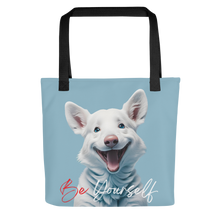 Cute Dog Be Yourself Tote Bag