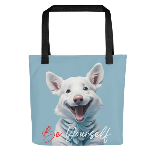 Cute Dog Be Yourself Tote Bag