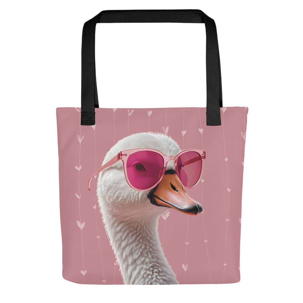 Cute Pink Swan Tote Bag