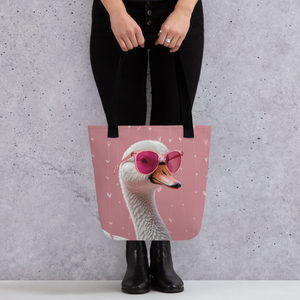 Cute Pink Swan Tote Bag