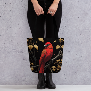 Red Bird Tote Bag