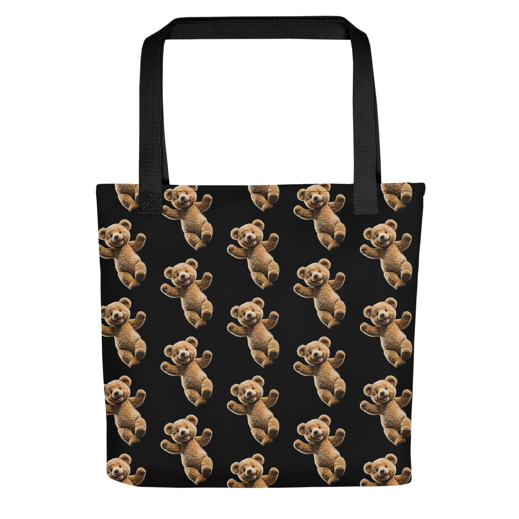 Happy Teddy Bear Pattern Tote Bag