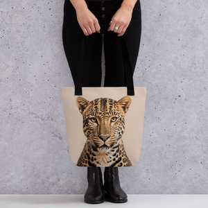 Leopard Potrait Tote Bag