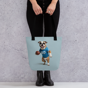 Bulldog Basketball Tote Bag