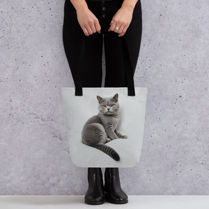 Relaxing British Shorthair Cat Tote Bag