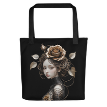 Lady Rose Copper Wire Art Tote Bag