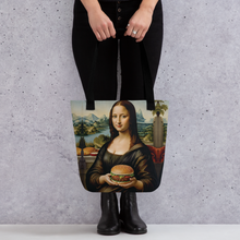 Monalisa Burger Tote Bag