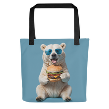 Polar Bear and Burger Tote Bag