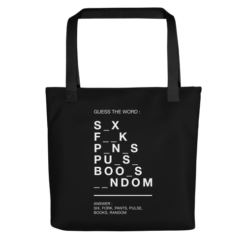 Guess The Word (Funny) Tote Bag