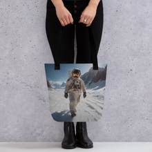 Astronaut Snow Tote Bag