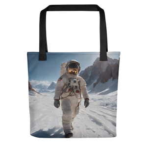 Astronaut Snow Tote Bag