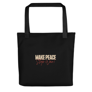 Make Peace Stop War Tank Tote Bag