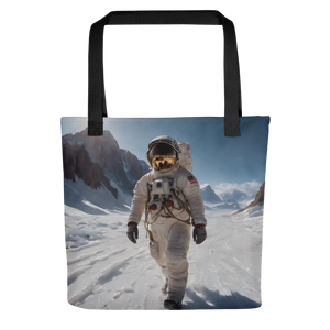 Astronaut Snow Tote Bag
