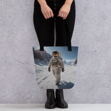 Astronaut Snow Tote Bag