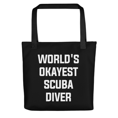 World's Okayest Scuba Diver Tote Bag