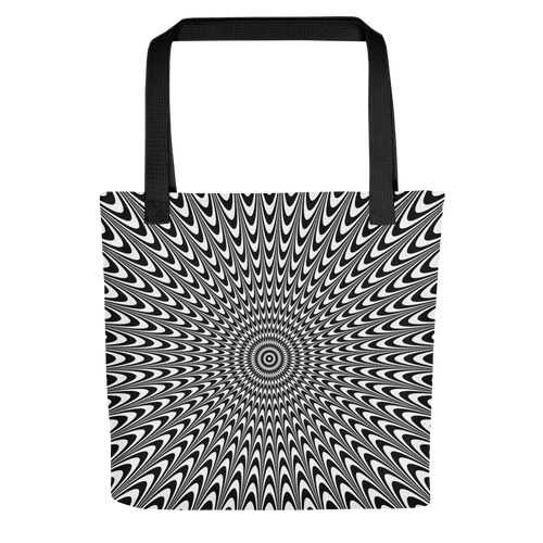 Vertigo Optical Illusion Background Tote bag