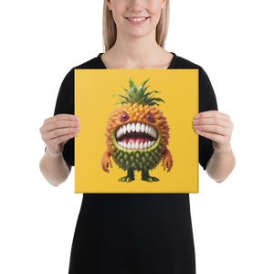 Pineapple Monster Canvas Print Art