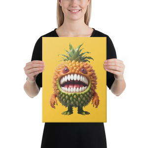 Pineapple Monster Canvas Print Art