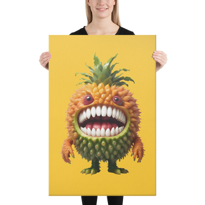 Pineapple Monster Canvas Print Art
