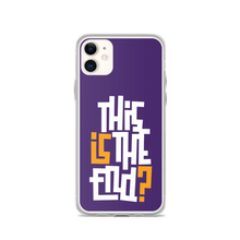 IS/THIS IS THE END? Purple Yellow Reverse iPhone Phone Case