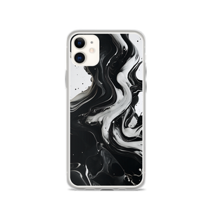 Black and White Fluid iPhone® Phone Case